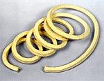 Kevlar fiber braided packing dipped with PTFE dispersion